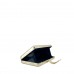 Bolso Clutch Efecto Metalizado Hoja